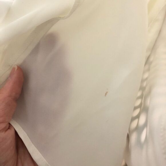 Nha Khanh Colorblock Mesh Embroidered Lace Gown - Picture 6 of 6